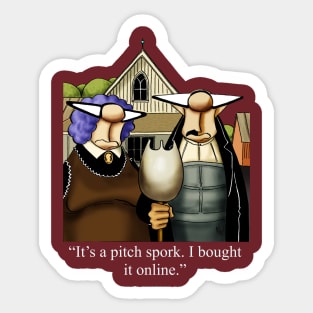 Funny Spectickles Classic American Art Humor Sticker